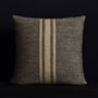 Heavy Triple Stripe Pillow - Black/Beige | James Perse Los Angeles