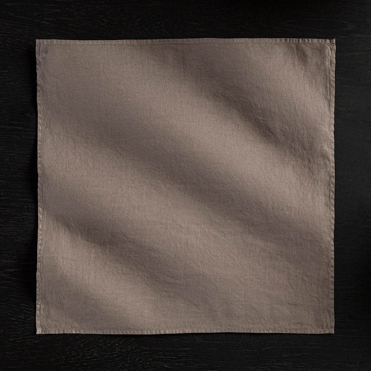 Solid Linen Table Napkin - Fume | James Perse Los Angeles