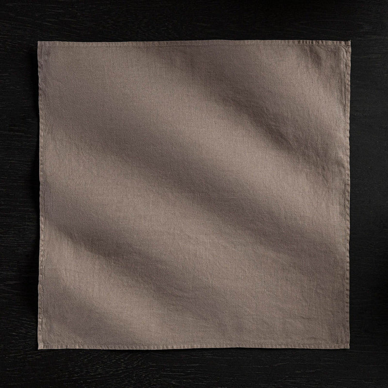 Solid Linen Table Napkin - Fume | James Perse Los Angeles