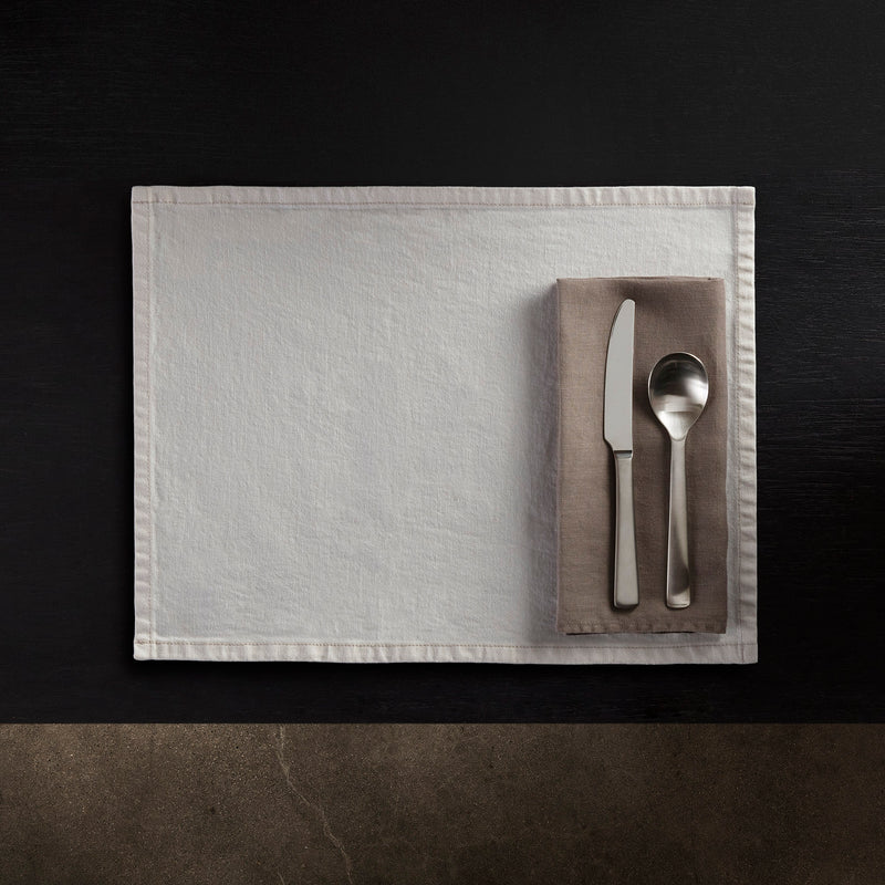Solid Linen Table Napkin - Fume | James Perse Los Angeles