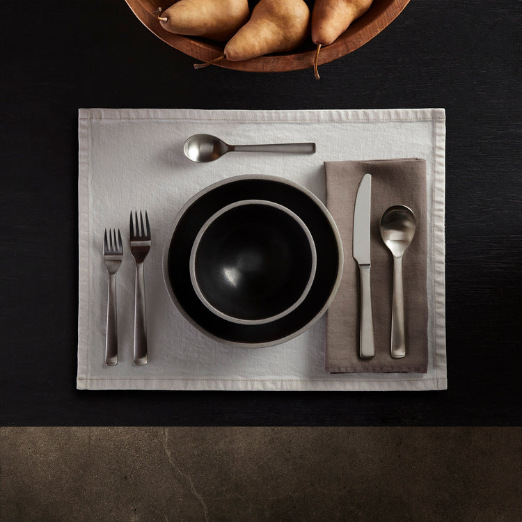 Solid Linen Table Napkin - Fume | James Perse Los Angeles