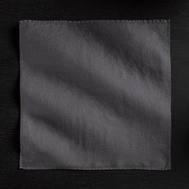 Solid Linen Table Napkin - Titan | James Perse Los Angeles