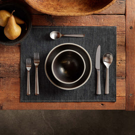 Lightweight Denim Placemat - Indigo Denim | James Perse Los Angeles