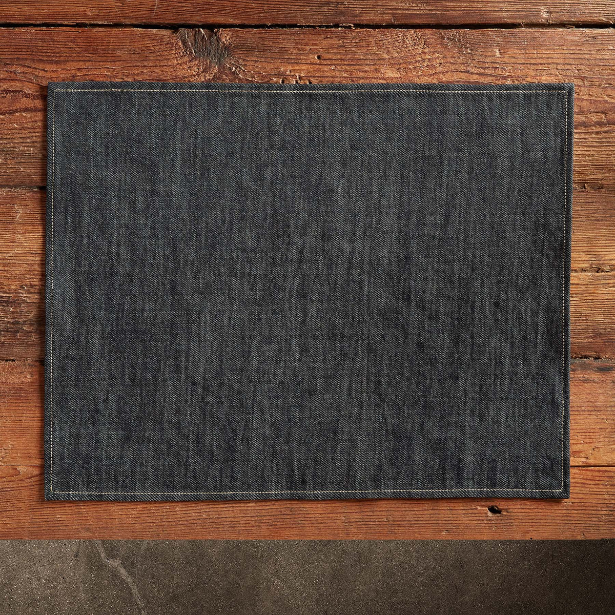 Lightweight Denim Placemat - Indigo Denim | James Perse Los Angeles