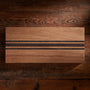 Teak Serving Board 3 Stripe 9X20 in Teak W Natural Finish Domestic | James Perse Los Angeles