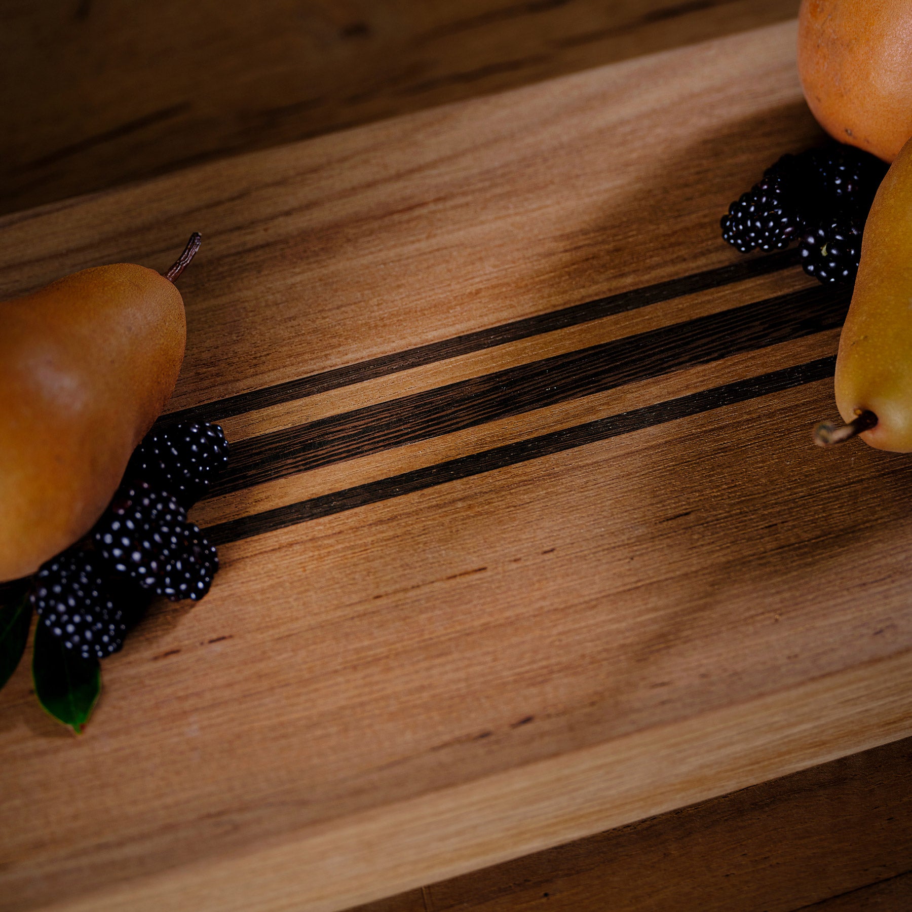 Teak Serving Board 3 Strp 9X40 in Teak W Natural Finish Domestic | James Perse Los Angeles