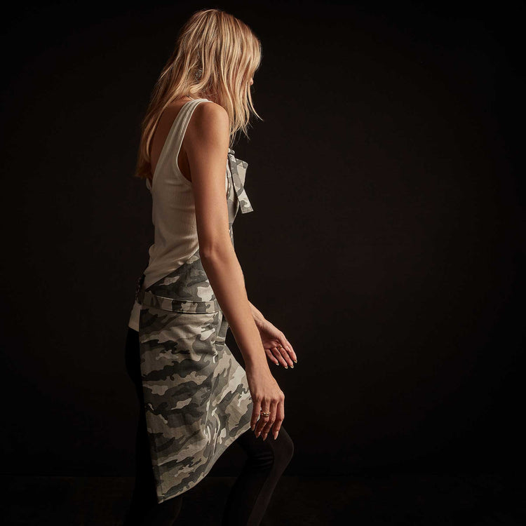 Heavy Jersey Camo Chef's Apron - Arctic Camo | James Perse Los Angeles