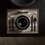 Camo Placemat w/ Suede Trim in Desert Camo/Natural | James Perse Los Angeles
