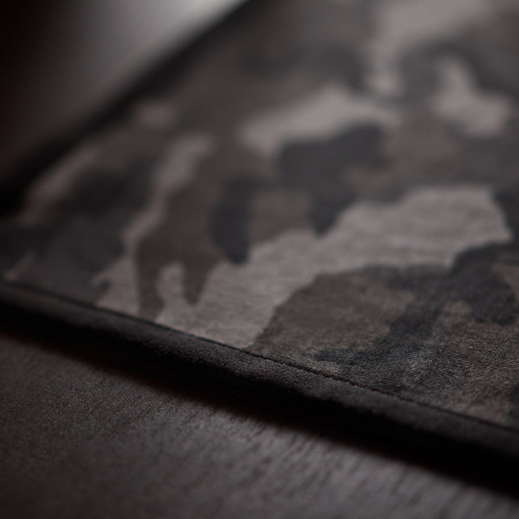 Camo Placemat w/ Suede Trim in Night Camo/Black | James Perse Los Angeles