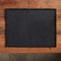 Placemat with Suede Trim in Black | James Perse Los Angeles
