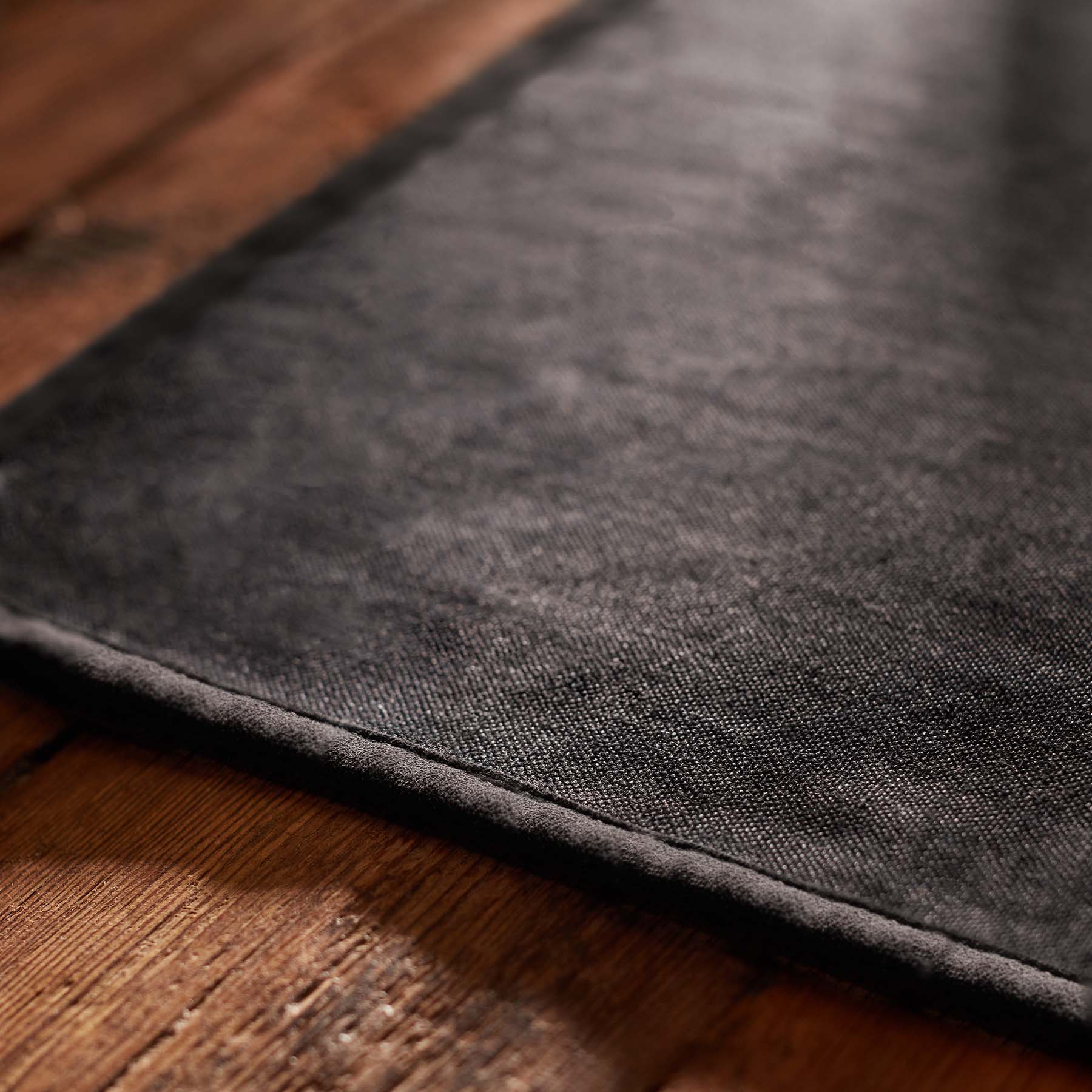 Placemat with Suede Trim in Black | James Perse Los Angeles