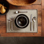 18" X 14" Placemat w/ Suede Trim - Souris | James Perse Los Angeles