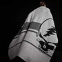 Grateful Dead Cashmere Blanket in Flyash/Black/Dark Grey | James Perse Los Angeles