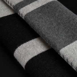 Grateful Dead Cashmere Blanket In Flyash/Black/Dark Grey | James Perse Los Angeles