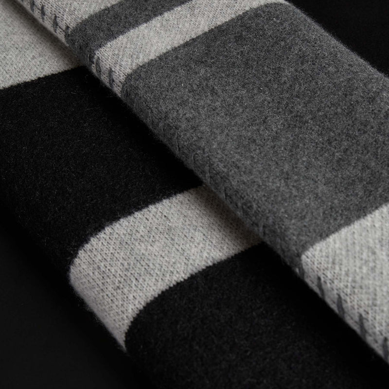 Grateful Dead Cashmere Blanket In Flyash/Black/Dark Grey | James Perse Los Angeles