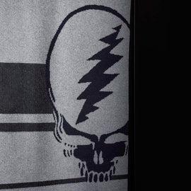 Grateful Dead Cashmere Blanket In Flyash/Black/Dark Grey | James Perse Los Angeles