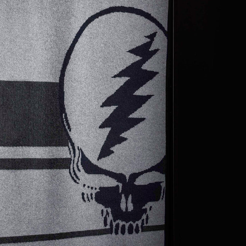 Grateful Dead Cashmere Blanket In Flyash/Black/Dark Grey | James Perse Los Angeles