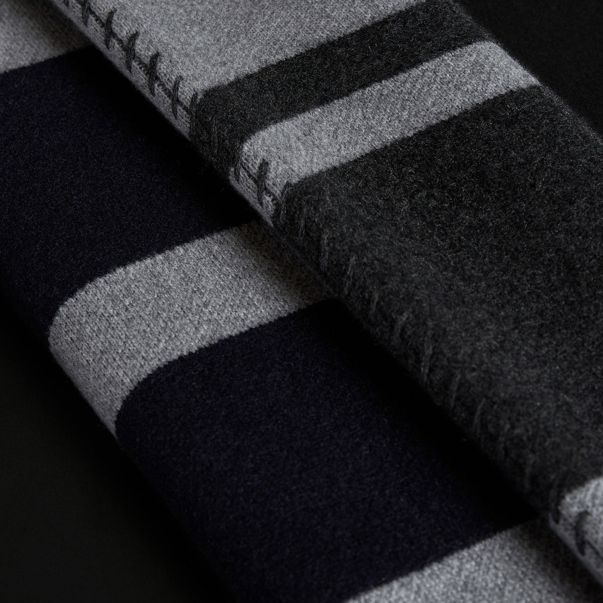 Grateful Dead Cashmere Blanket In Flyash/Black/Dark Grey | James Perse Los Angeles