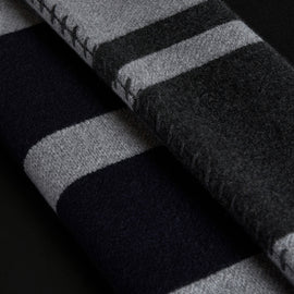 Grateful Dead Cashmere Blanket In Flyash/Black/Dark Grey | James Perse Los Angeles