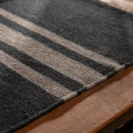 Wool Striped Placemat in Anthracite/Mule | James Perse Los Angeles