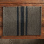 Wool Striped Placemat in Flint/Anthracite | James Perse Los Angeles