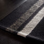 Placemat Wool Double Stripe - Black/Black Marle/Pearl Greyy
