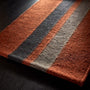 Placemat Wool Double Stripe in Ochre/Blk Marl/Flint | James Perse Los Angeles