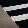Multi Stripe Area Rug 9Ft X 12Ft - Natural/Black Stripe | James Perse Los Angeles