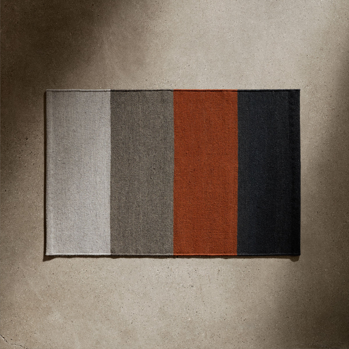 Color Block Entry Mat 2Ft X 3Ft - Blk M/Ochre/Flint | James Perse Los Angeles