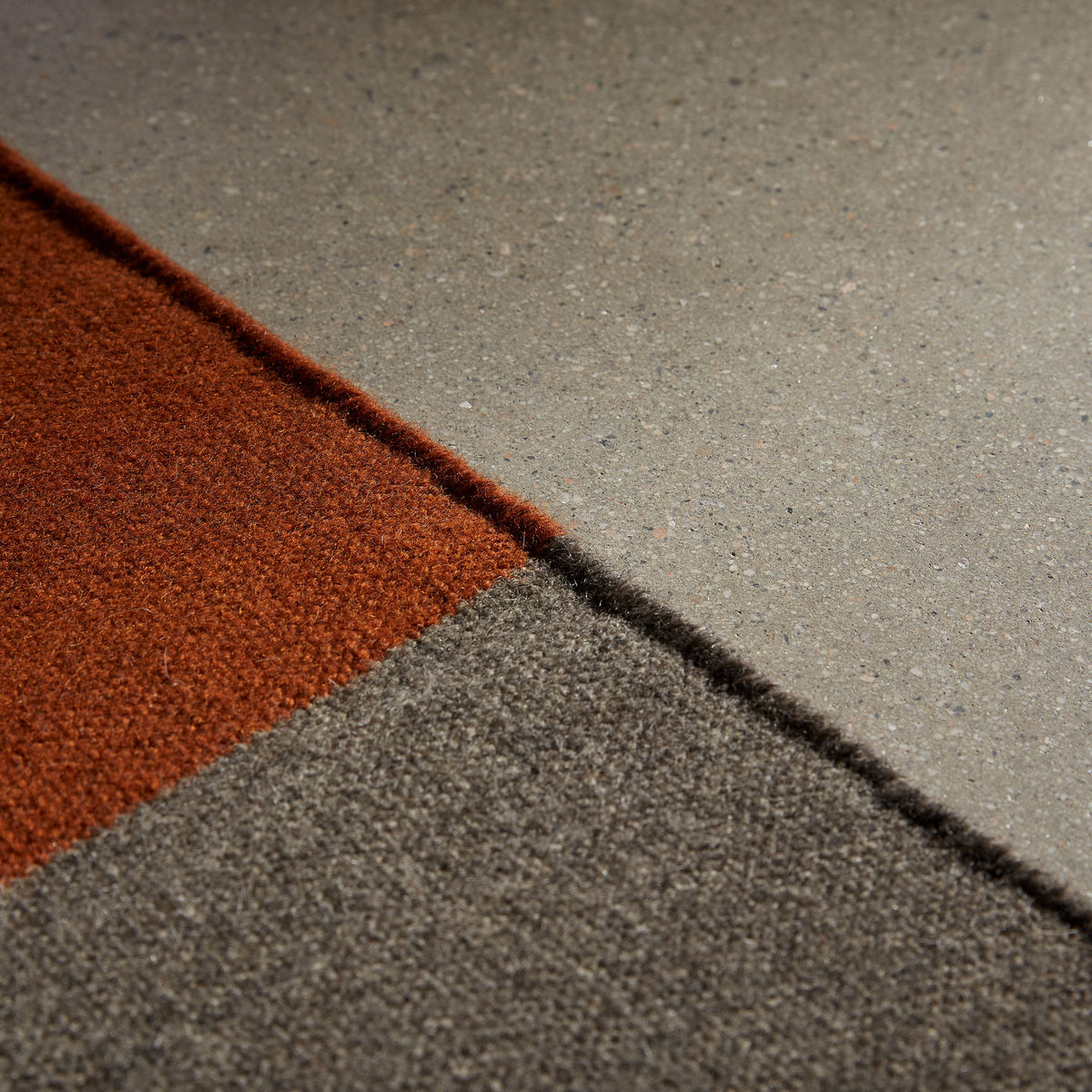 Color Block Entry Mat 2Ft X 3Ft - Blk M/Ochre/Flint | James Perse Los Angeles