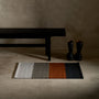 Color Block Entry Mat 2Ft X 3Ft - Blk M/Ochre/Flint | James Perse Los Angeles