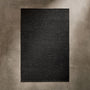 Solid Marled Area Rug 6Ft X 9Ft in Black Melange | James Perse Los Angeles