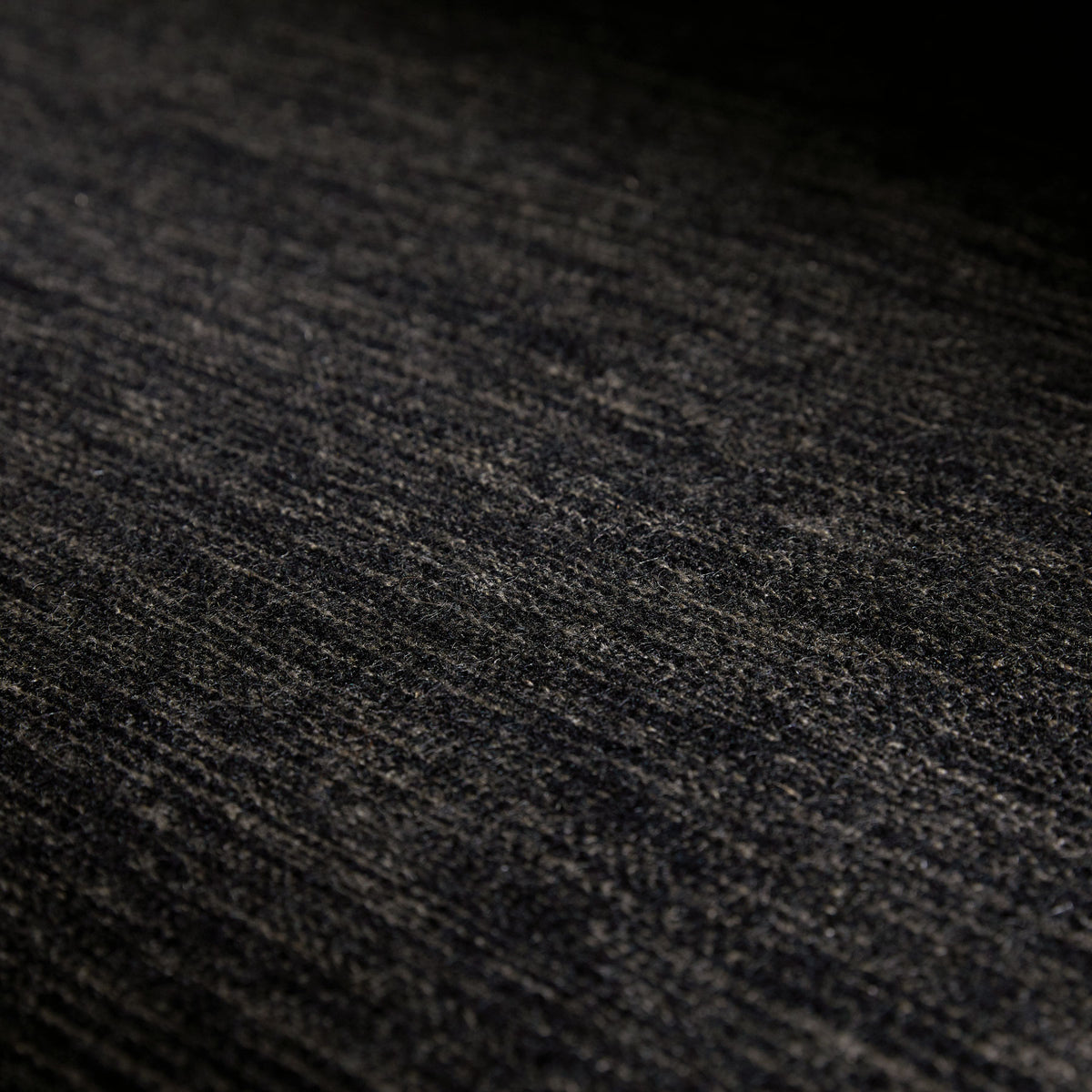 Solid Marled Area Rug 6Ft X 9Ft in Black Melange | James Perse Los Angeles