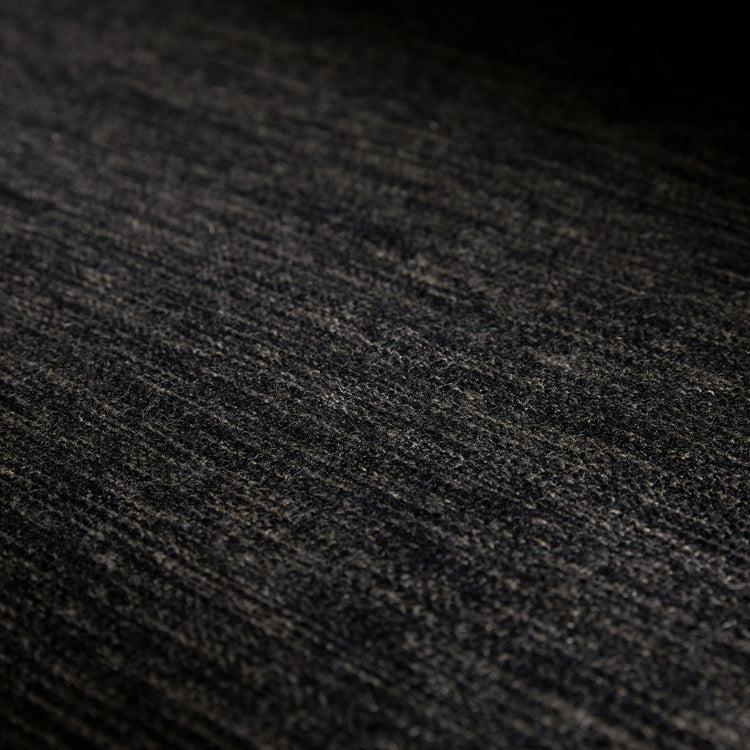 Solid Marled Area Rug 6Ft X 9Ft in Black Melange | James Perse Los Angeles