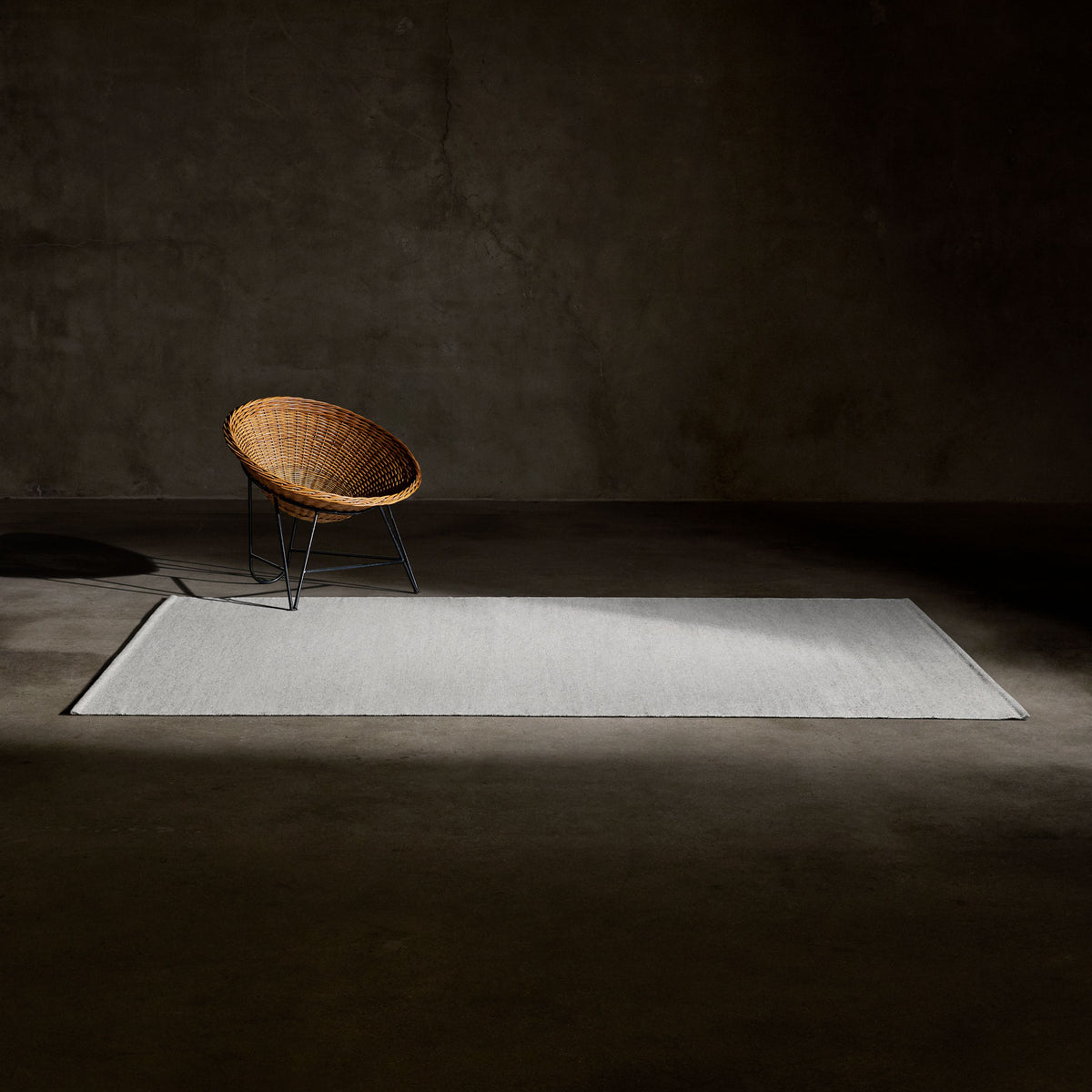 Solid Marled Area Rug 6Ft X 9Ft - Grey Melange | James Perse Los Angeles