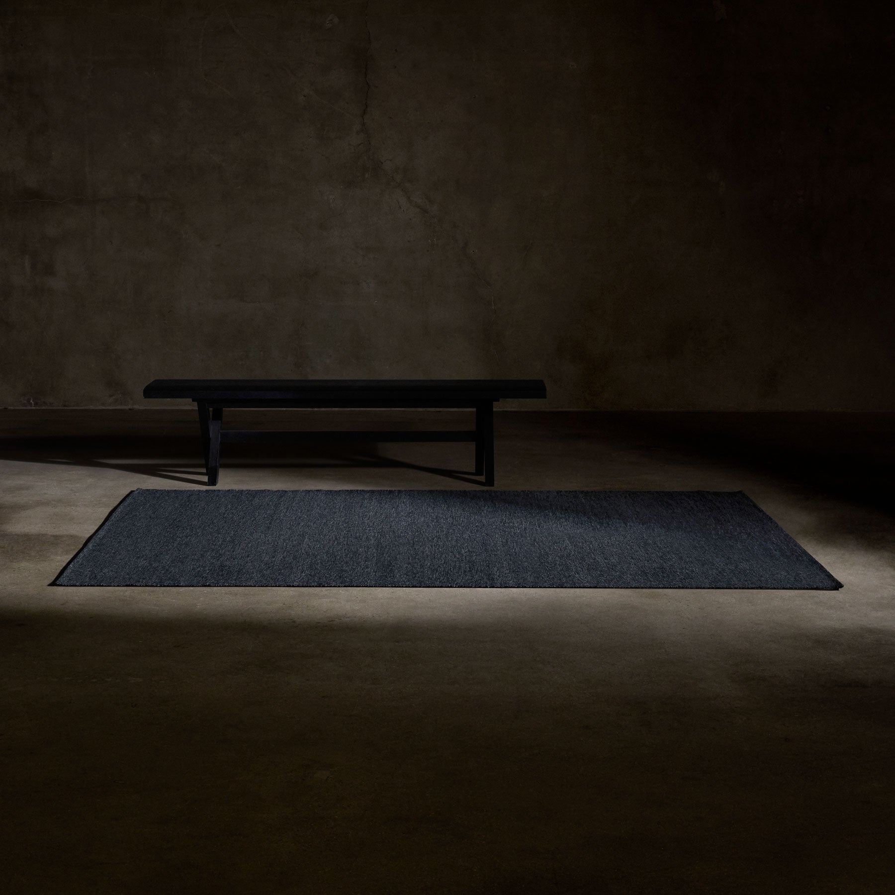 Solid Marled Area Rug 6Ft X 9Ft - Medium Marled Grey | James Perse Los Angeles