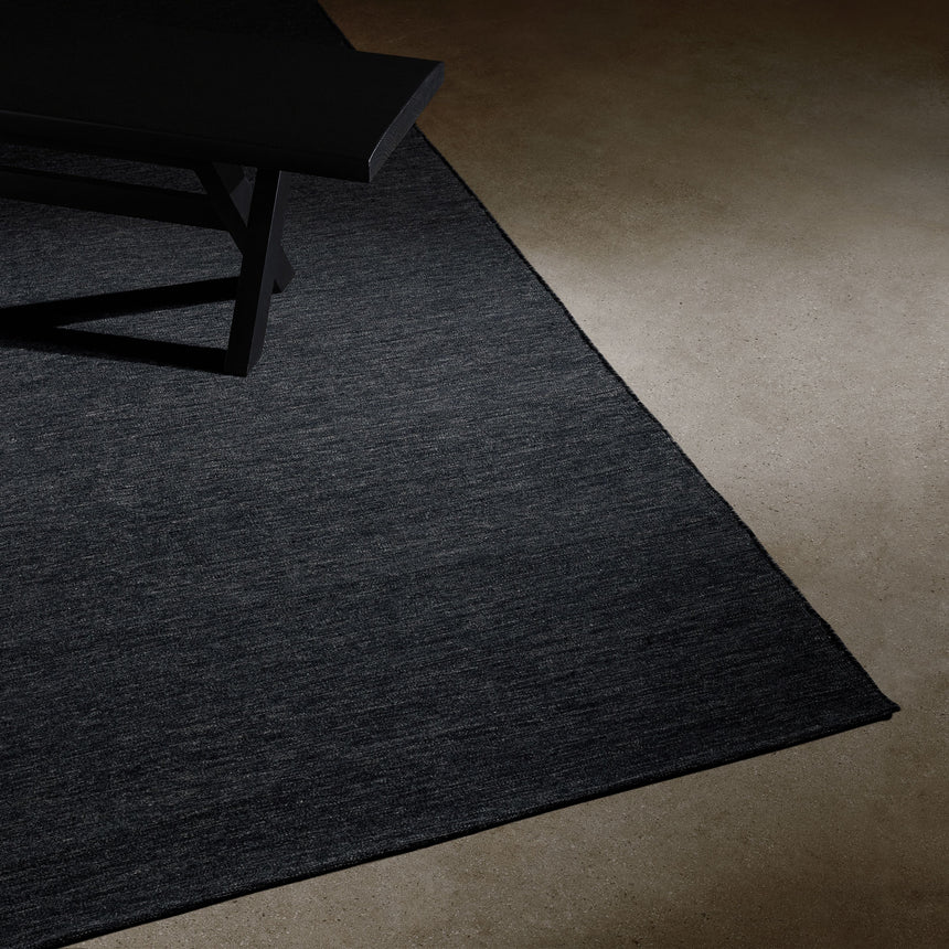 Solid Marled Area Rug 6Ft X 9Ft - Medium Marled Grey | James Perse Los Angeles