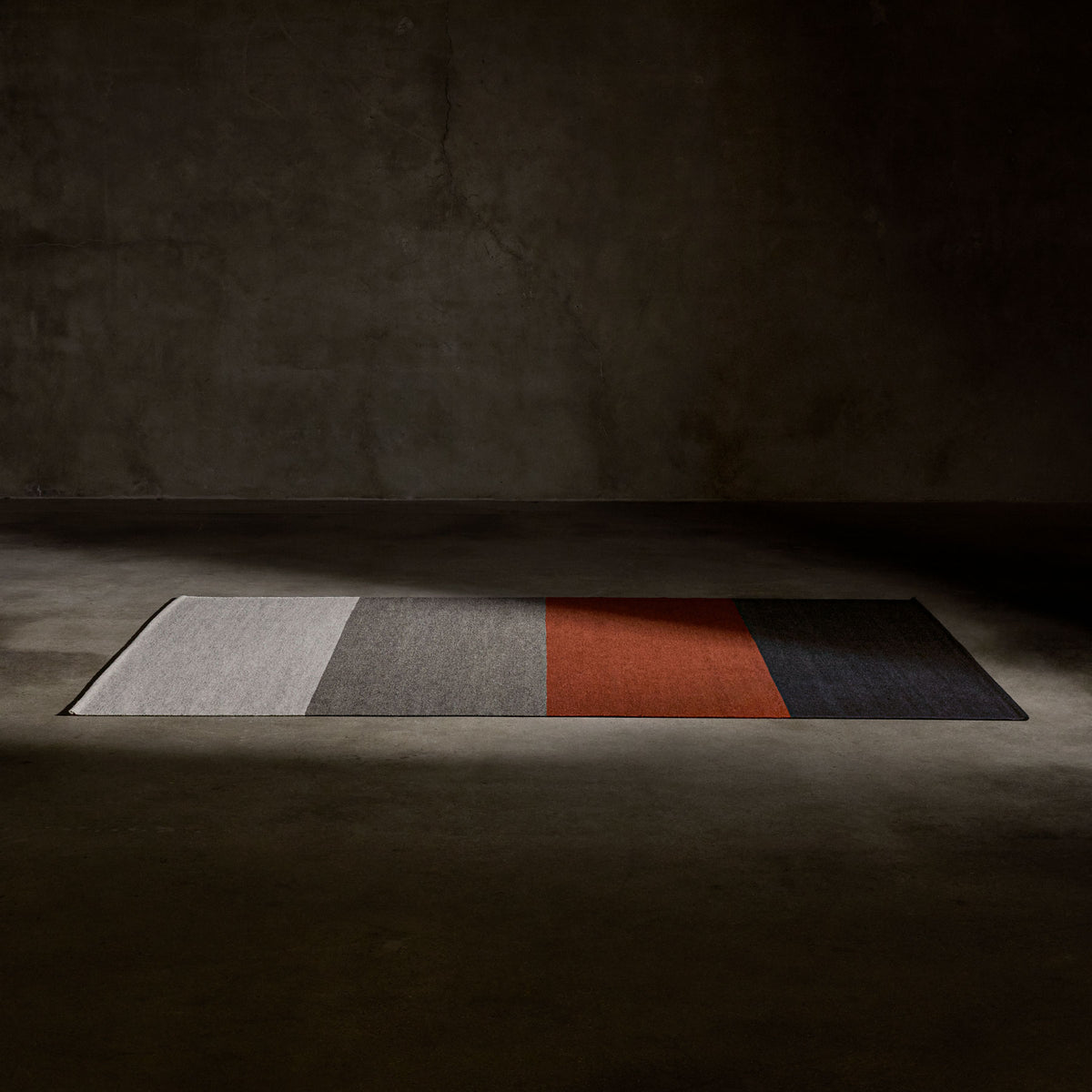 Color Blocked Rug 6'X9' - Blk M/Ochre/Flint | James Perse Los Angeles