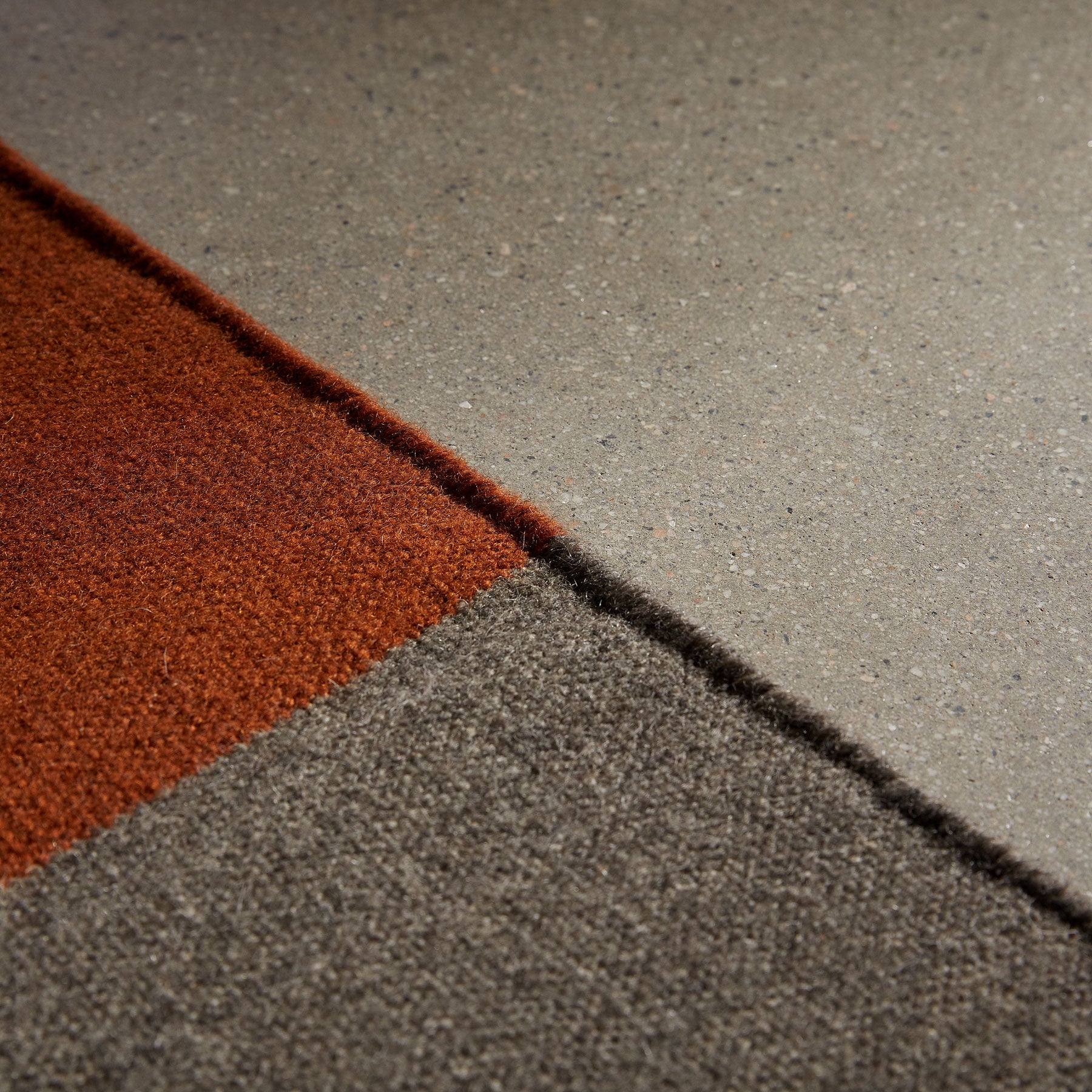 Color Blocked Rug 6'X9' - Blk M/Ochre/Flint | James Perse Los Angeles