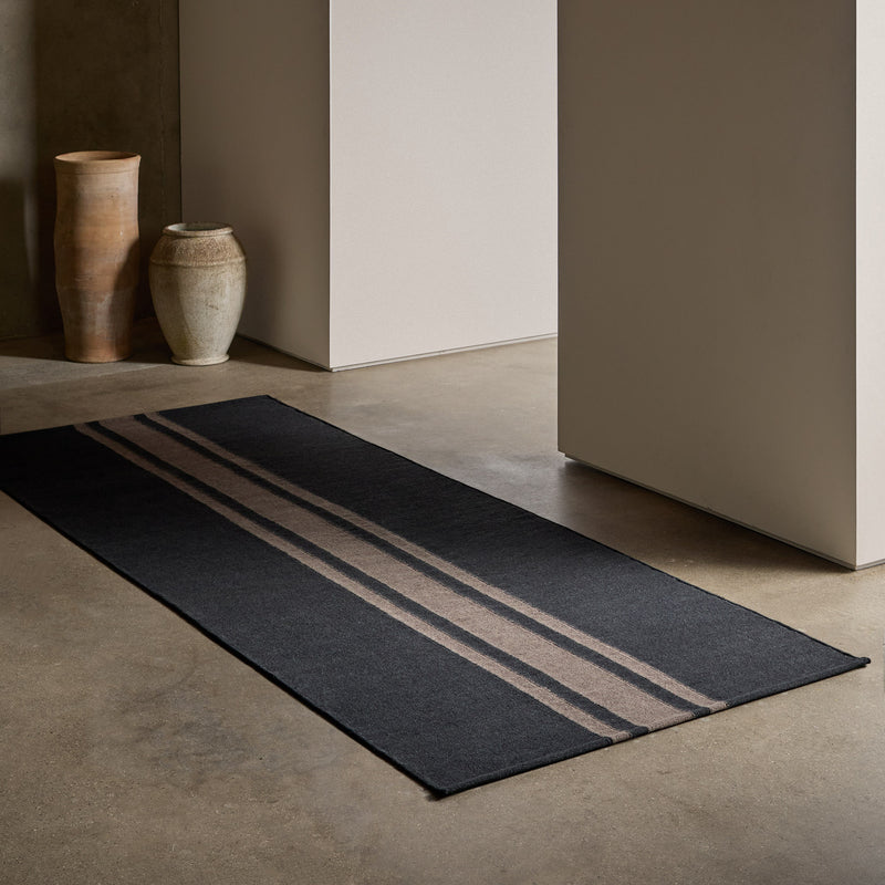 3.5 X 9 Three Stripe Runner in Anthracite/Mule | James Perse Los Angeles