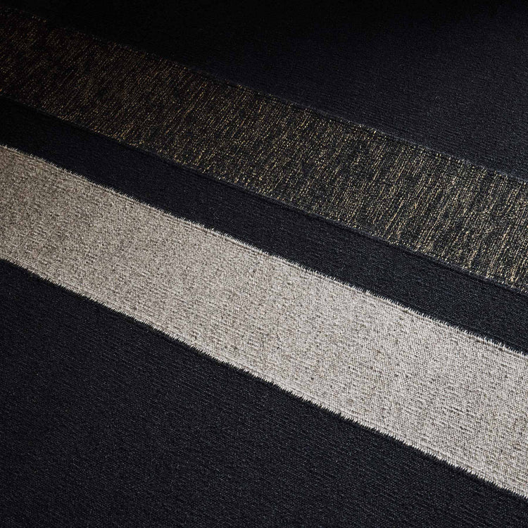 3.5 X 9 Double Stripe Runner in Black/Blk Marle/Pearl Gry | James Perse Los Angeles