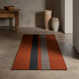 3.5 X 9 Double Stripe Runner in Ochre/Blk Marl/Flint | James Perse Los Angeles