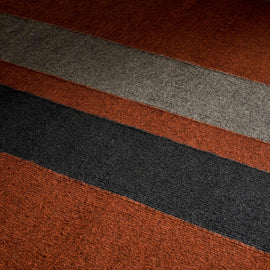 3.5 X 9 Double Stripe Runner in Ochre/Blk Marl/Flint | James Perse Los Angeles