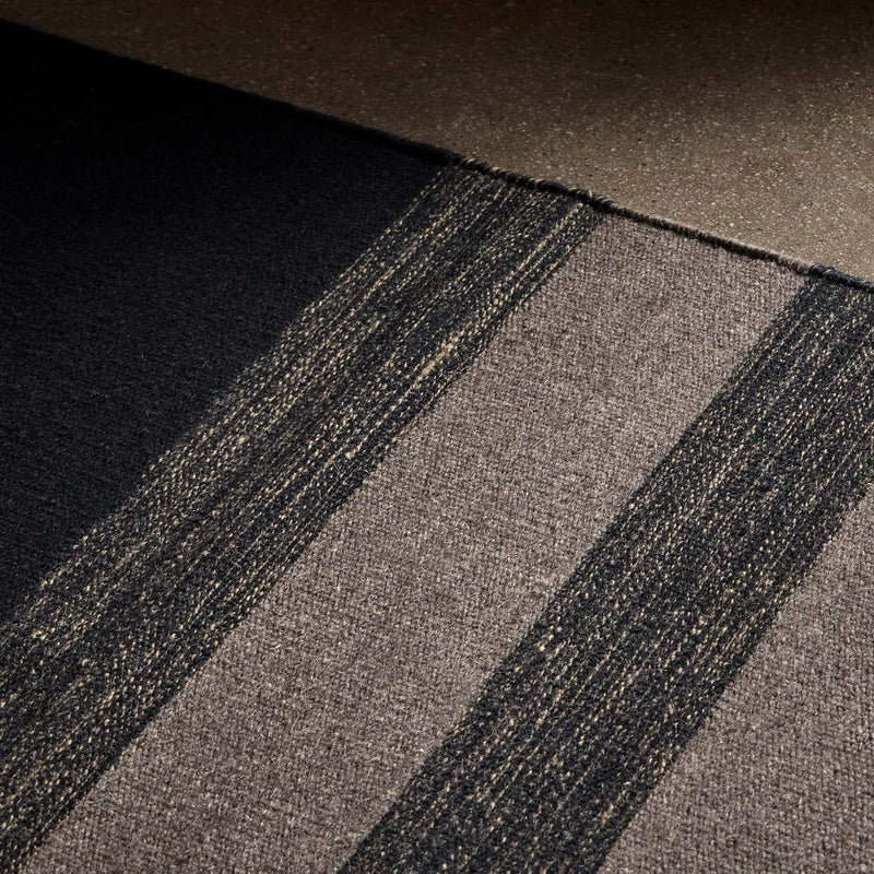 3.5 X 9 Multi Stripe Runner in Blk Marl/Blk/Flint | James Perse Los Angeles