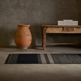 3.5 X 9 Multi Stripe Runner in Blk Marl/Blk/Flint | James Perse Los Angeles