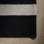 Double Stripe Door Mat 2ft X 3Ft - Black/Black Marle/Pearl Grey | James Perse Los Angeles