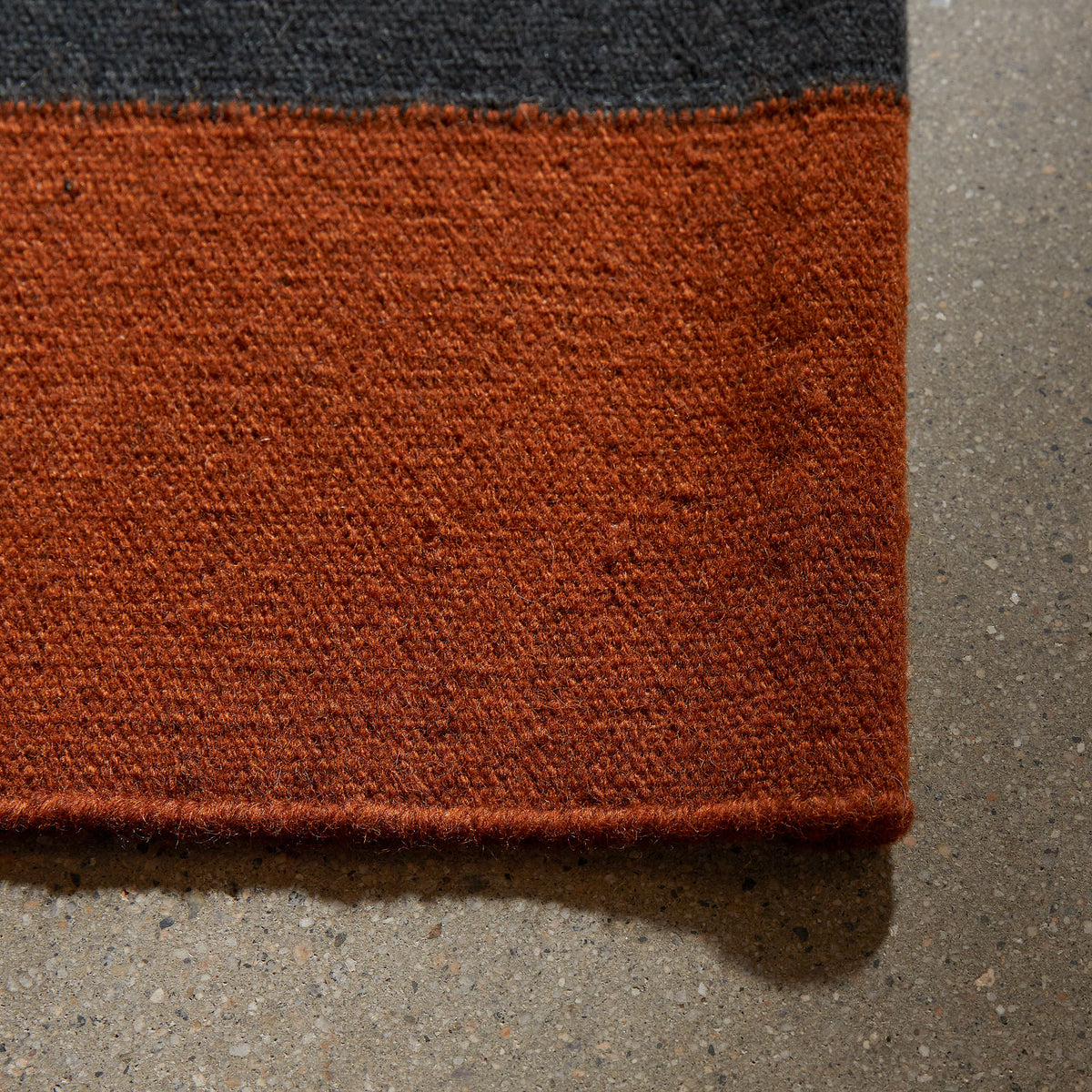 Double Stripe Door Mat 2Ft X 3Ft - Ochre/Blk Marl/Flint | James Perse Los Angeles