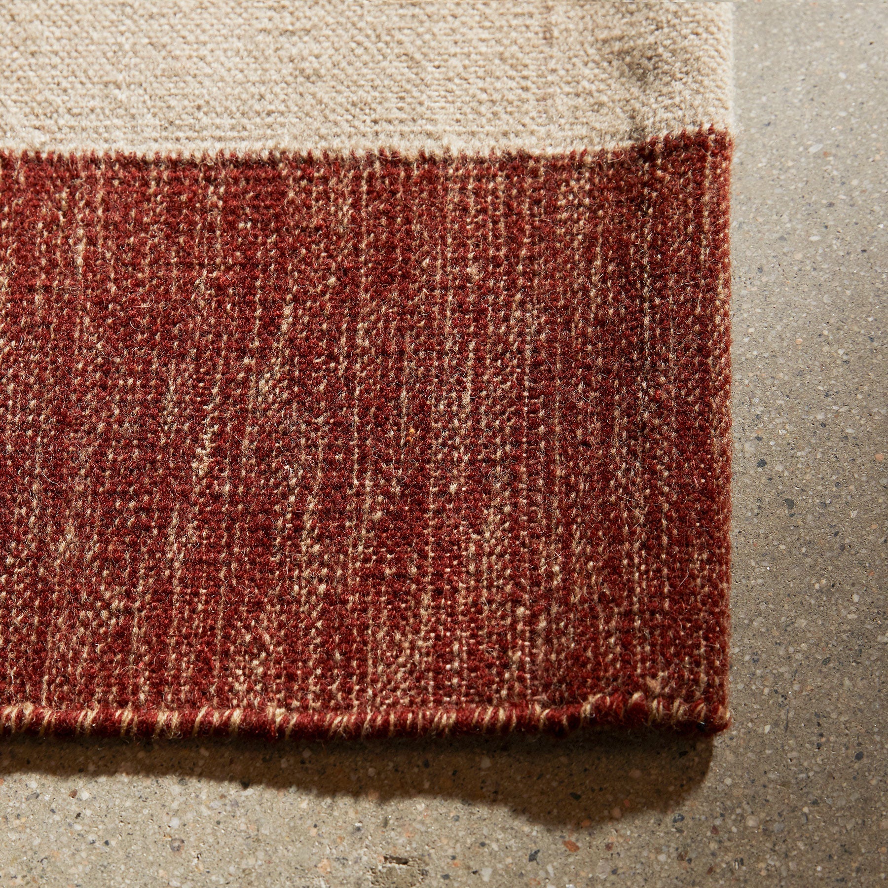 Double Stripe Door Mat 2Ft X 3Ft - Wine/Flint/Oyster | James Perse Los Angeles