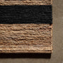 Jute Entrance Rug 2FT X 3FT in Natural/Charcoal Stripe | James Perse Los Angeles