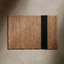 Jute Entrance Rug 2FT X 3FT in Natural/Charcoal Stripe | James Perse Los Angeles